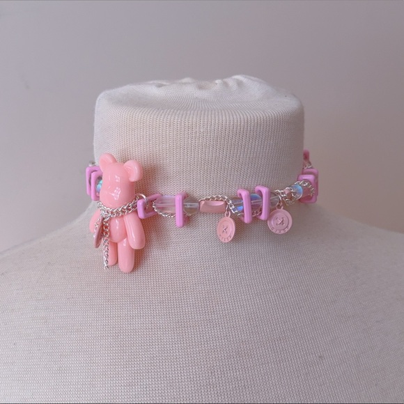 Pink Choker Necklace - Picture 2 of 6